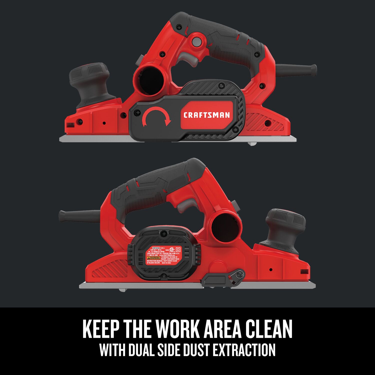 CRAFTSMAN 12.5-in W 6-Amp Handheld Planer