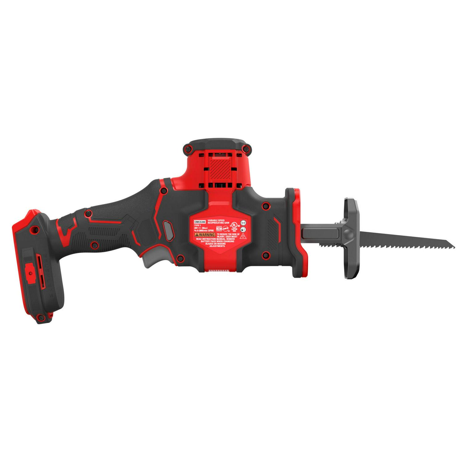 CRAFTSMAN V20 RP 20-volt Max Variable Speed Brushless Cordless Reciprocating Saw (Bare Tool)