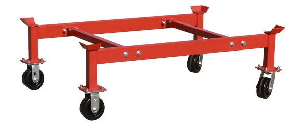 BASCO Portable Drum Rack - Cart - Knock Down - 2 Drums - Horizontal Storage