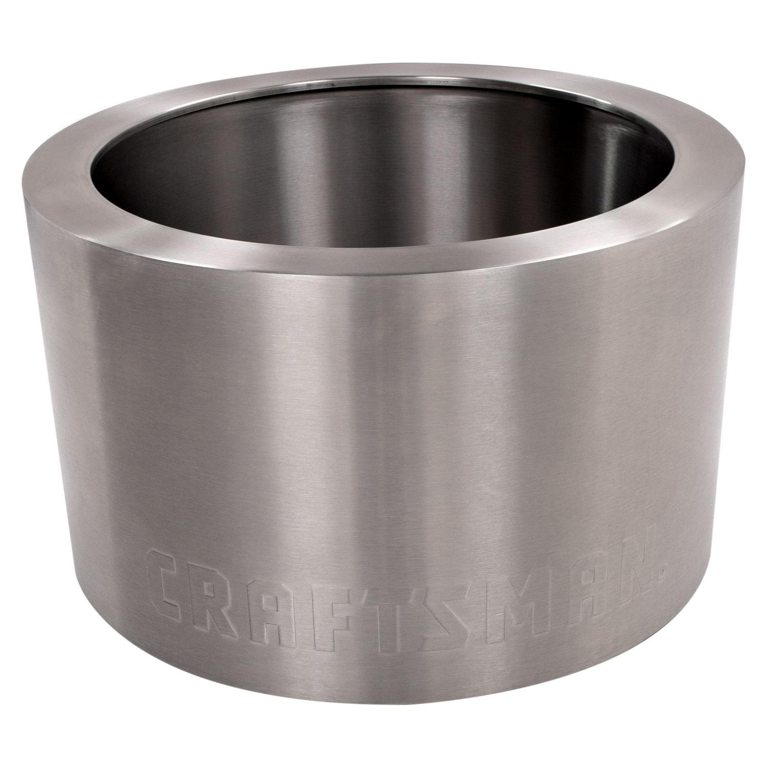 CRAFTSMAN Smokeless 19.5-in W Stainless Steel Wood-Burning Fire Pit