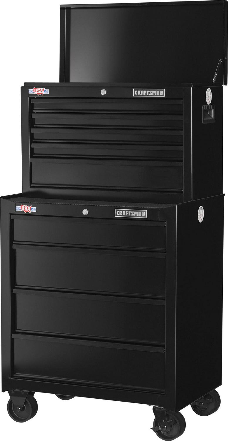 CRAFTSMAN 1000 Series 26-in W x 17.25-in H 5-Drawer Steel Tool Chest (Black)