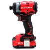 CRAFTSMAN V20 20-volt Max Brushless Cordless Impact Driver (2-Batteries Included, Charger Included and Soft Bag included)