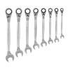 CRAFTSMAN V-Series 7-Piece Set Standard (SAE) Flexible Head Ratchet Wrench