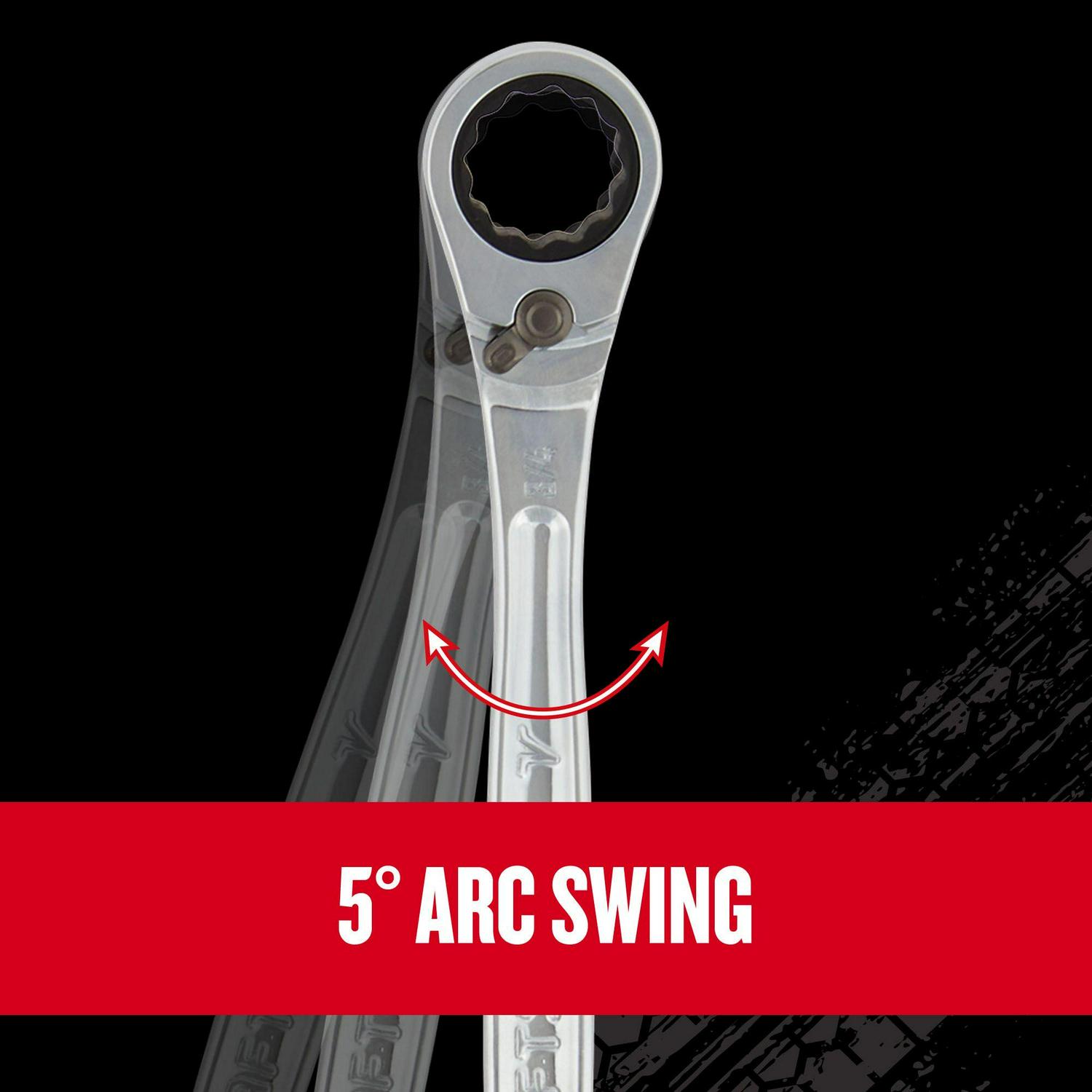 CRAFTSMAN V-Series 7-Piece Set Standard (SAE) Flexible Head Ratchet Wrench