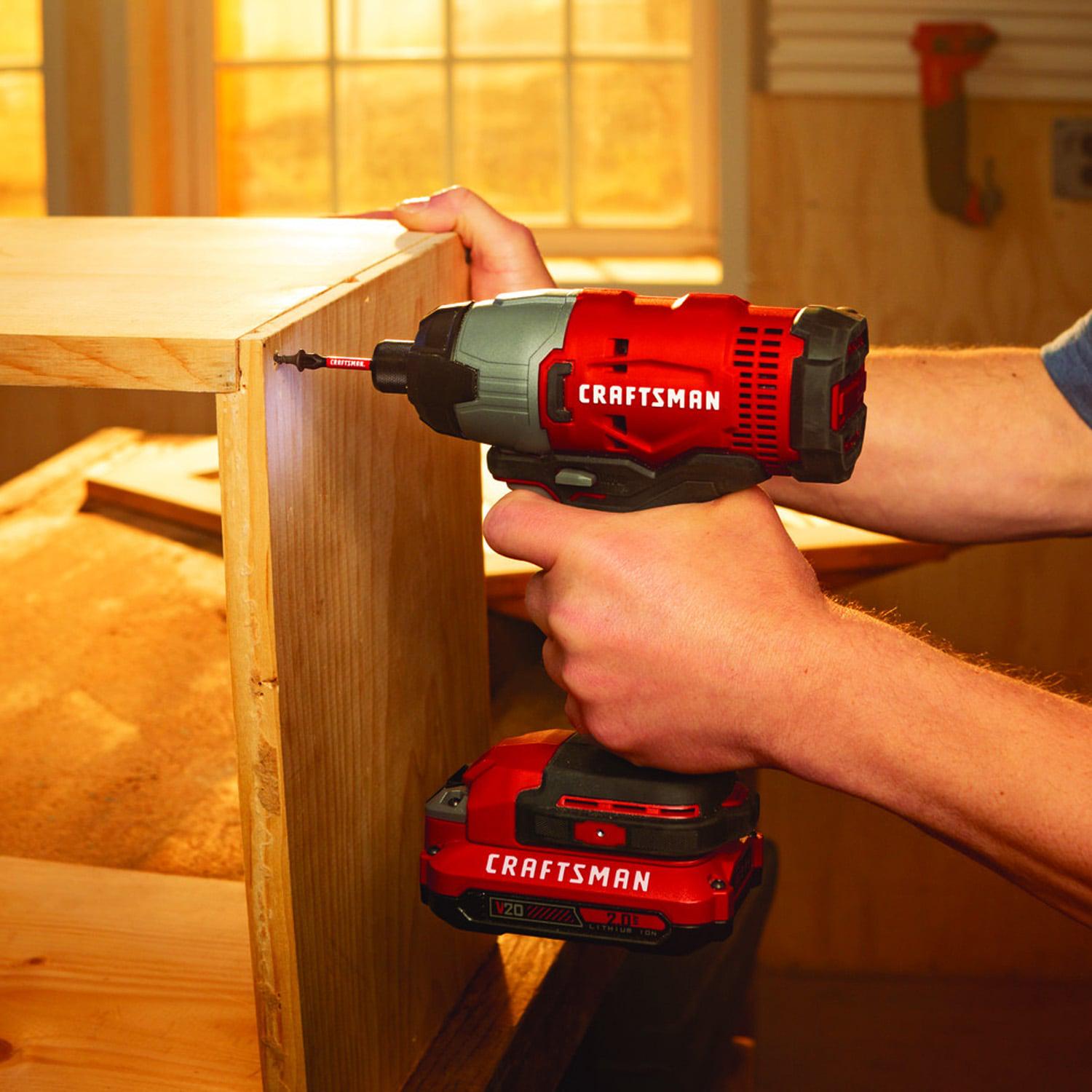 CRAFTSMAN V20 20-volt Max Cordless Impact Driver (2-Batteries Included, Charger Included)