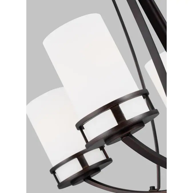 Generation Lighting Robie 5-Light Bronze Craftsman Damp Rated Chandelier