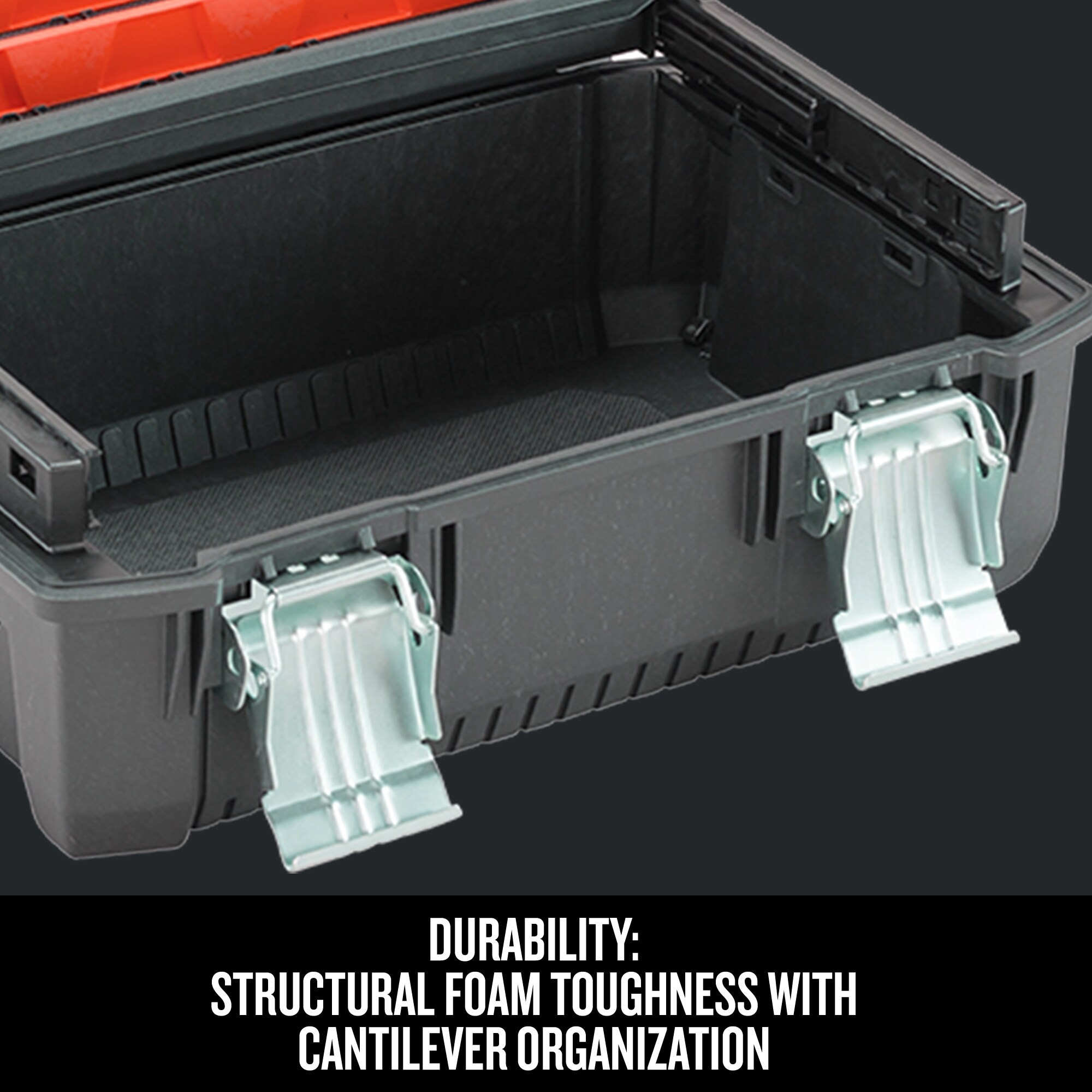 CRAFTSMAN 18-in Black Structural Foam Lockable Tool Box