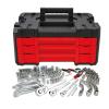 CRAFTSMAN 262-Piece Standard (SAE) and Metric Combination Polished Chrome Mechanics Tool Set with Hard Case