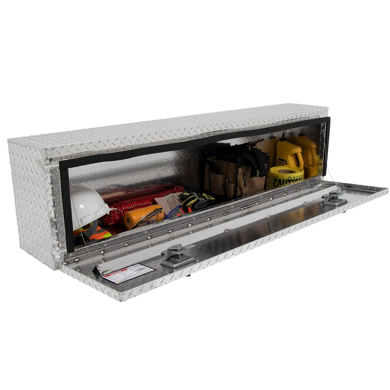 CRAFTSMAN 60-in x 12-in x 16-in Silver Aluminum Top Mount Truck Tool Box