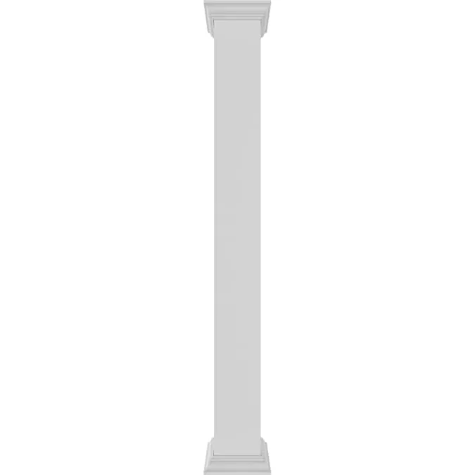 Ekena Millwork Craftsman Classic 9.625-in L x 10-ft Unfinished PVC Column Wrap