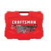 CRAFTSMAN 121-Piece Standard (SAE) and Metric Combination Gunmetal Chrome Mechanics Tool Set with Hard Case