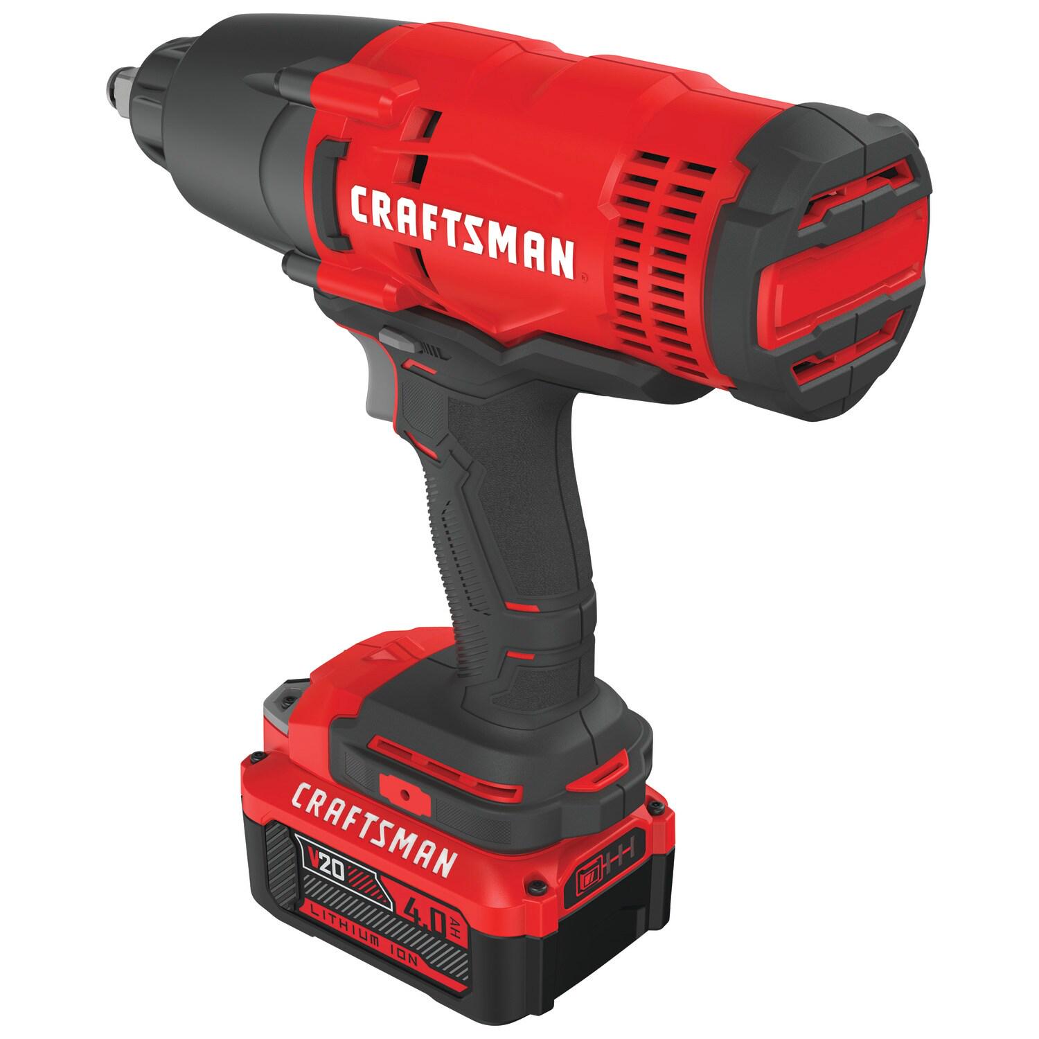 CRAFTSMAN V20 20-volt Max Variable Speed 1/2-in Drive Cordless Impact Wrench (Battery Included)