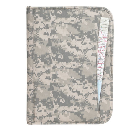 Blank Nissun Cap OGR1101 Deluxe Digital Camo Padfolio, 600D Polyester - Digital Gray Camo