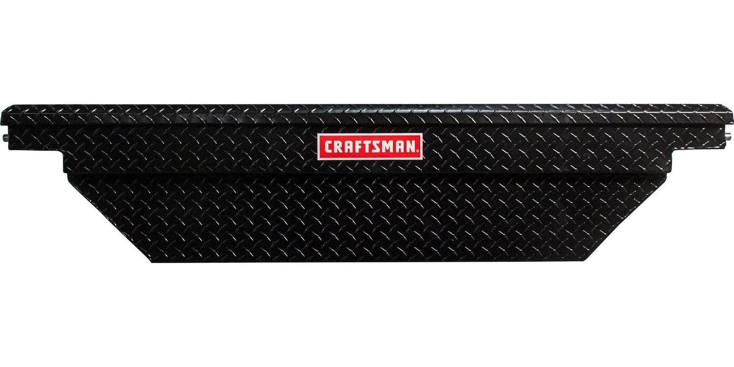 CRAFTSMAN 61.5-in x 20-in x 13-in Matte Black Aluminum Crossover Truck Tool Box