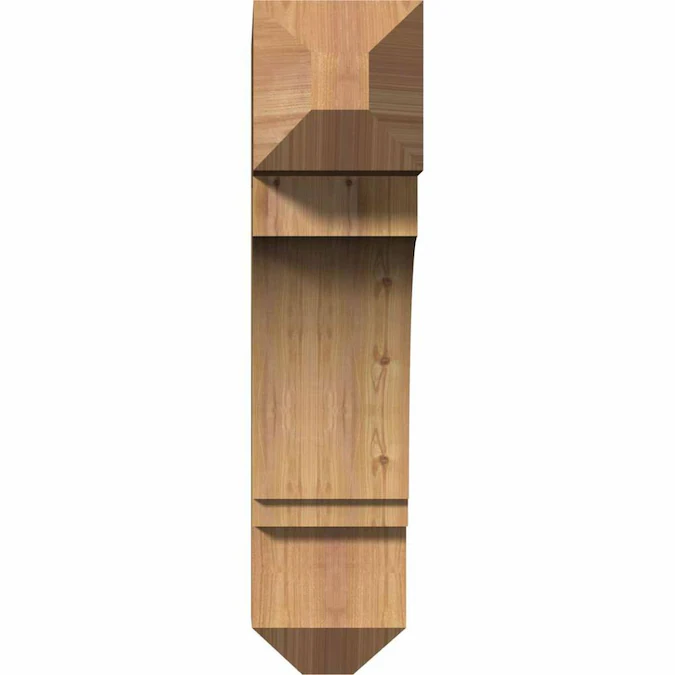 Ekena Millwork Imperial craftsman smooth 5-1/2-in x 20-in x 24-in Brown Western Red Cedar Standard Bracket