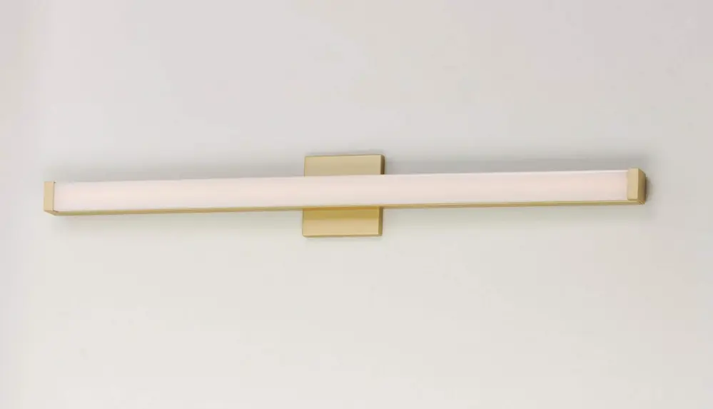 Maxim Lighting Spec Vanity 48-in 1-Light Gold LED Craftsman Vanity Light