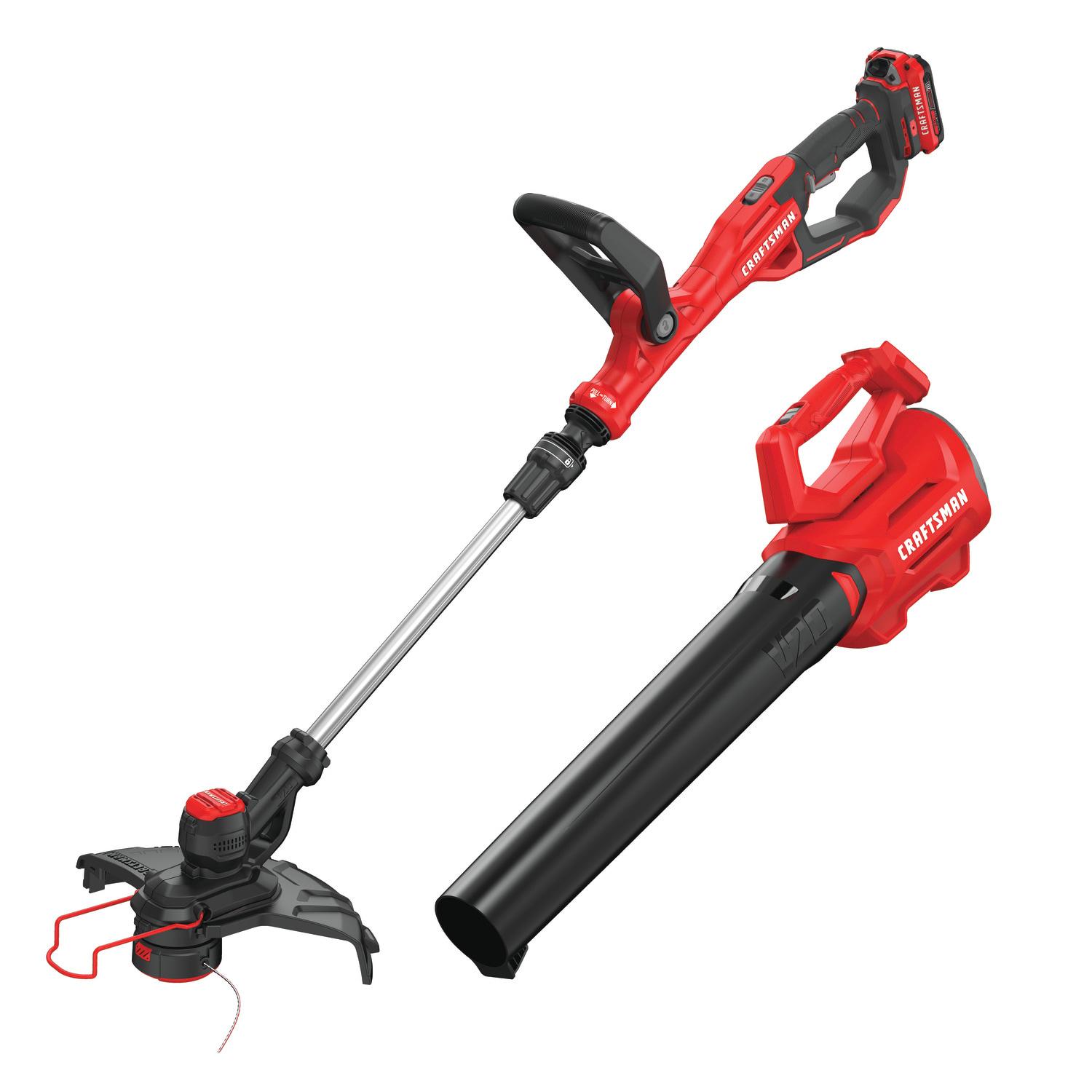 CRAFTSMAN V20 20-volt Max Cordless Battery String Trimmer and Leaf Blower Combo Kit (Battery and Charger Included)