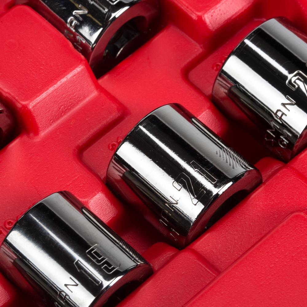 CRAFTSMAN 81-Piece Standard (SAE) and Metric Combination Gunmetal Chrome Mechanics Tool Set with Hard Case