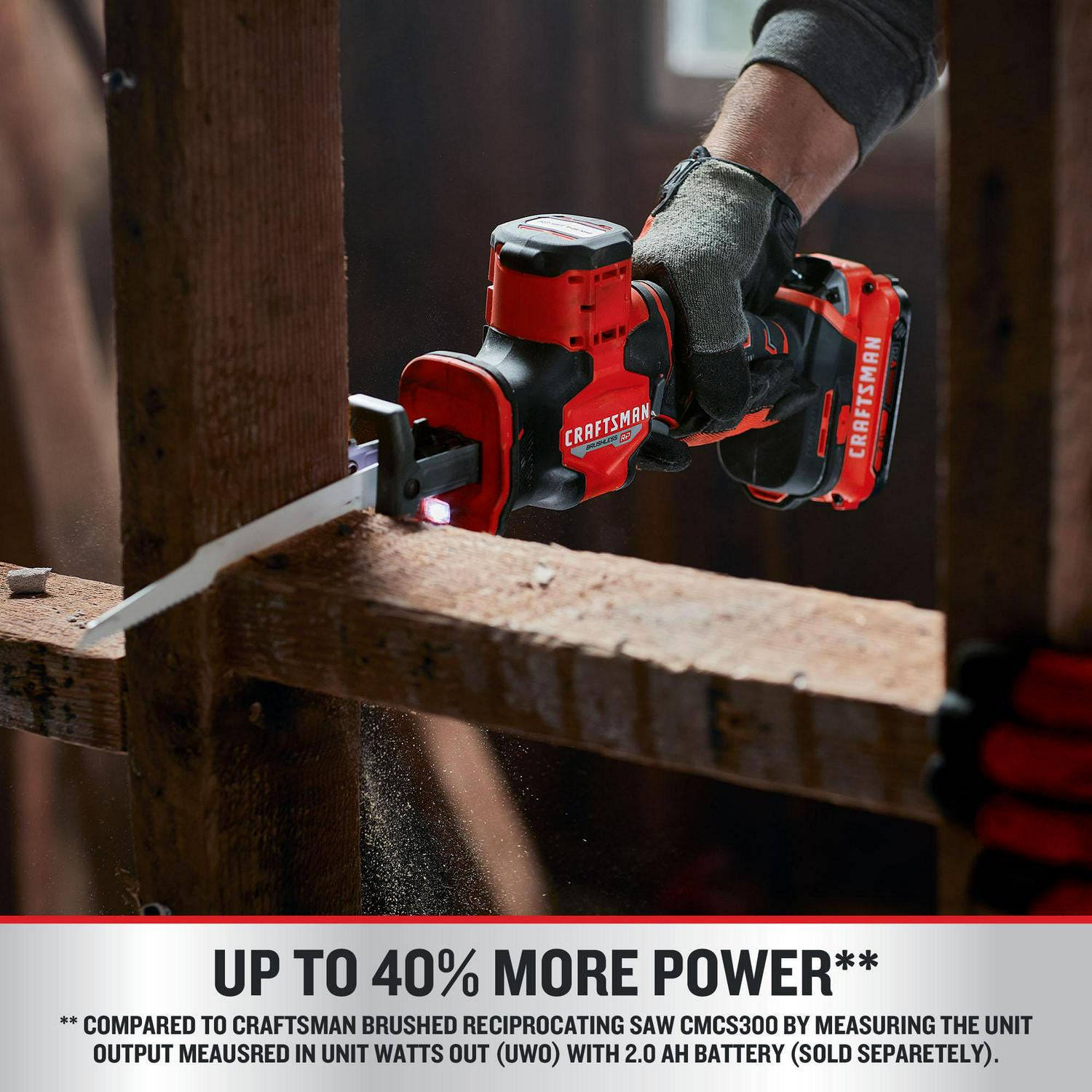 CRAFTSMAN V20 RP 20-volt Max Variable Speed Brushless Cordless Reciprocating Saw (Bare Tool)