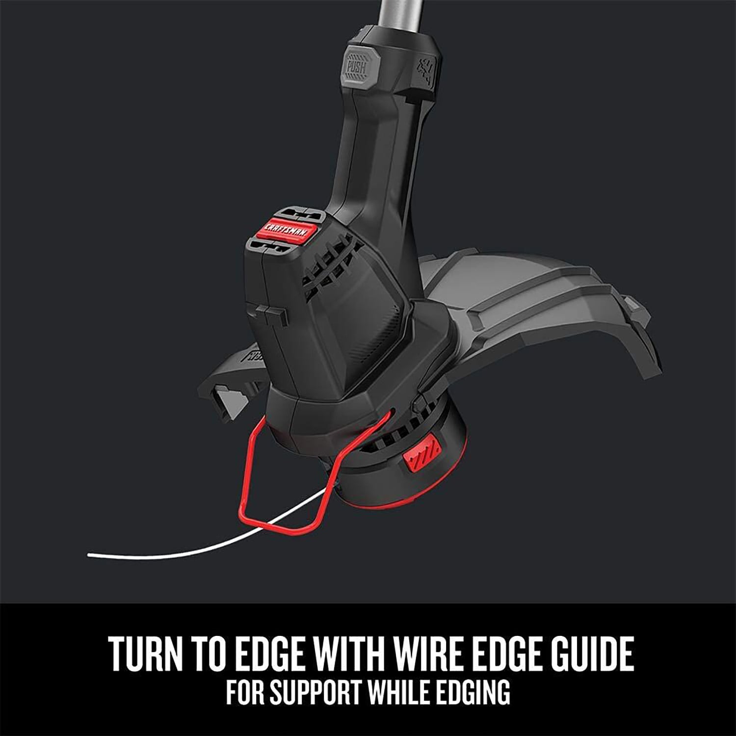 CRAFTSMAN 12-in Straight Corded Electric String Trimmer with Edger Conversion Capable