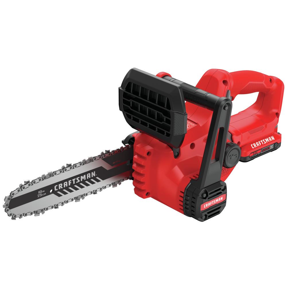 CRAFTSMAN V20 20-volt Max 10-in Battery 2 Ah Chainsaw (Battery and Charger Included)
