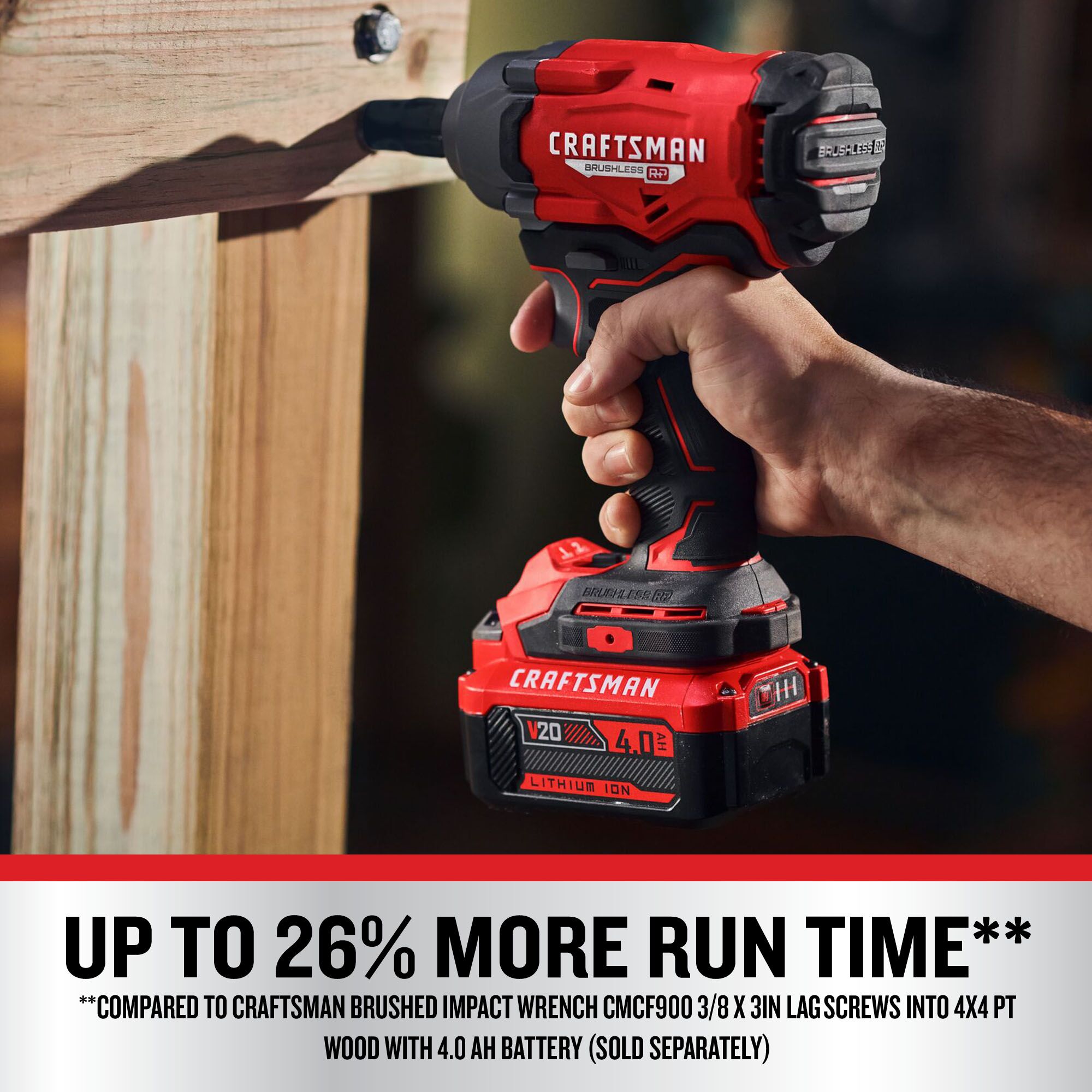 CRAFTSMAN 20-volt Max Variable Speed Brushless 1/2-in Drive Cordless Impact Wrench (Bare Tool)