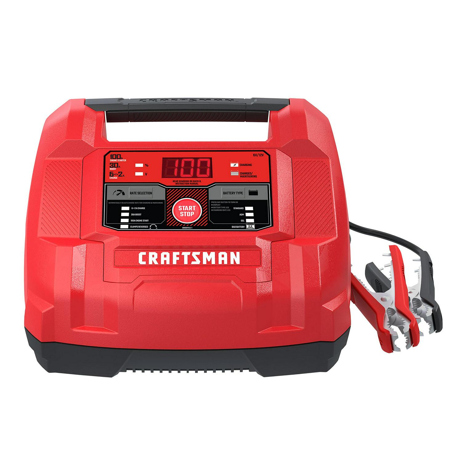 CRAFTSMAN 100-Amp 12-Volt Car Battery Jump Starter with Digital Display