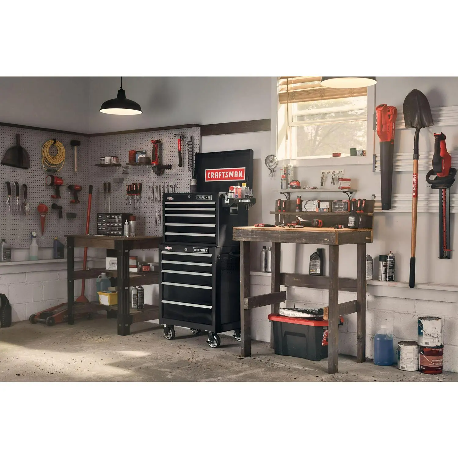 CRAFTSMAN 2000 Series 26.5-in W x 34-in H 5-Drawer Steel Rolling Tool Cabinet (Black)