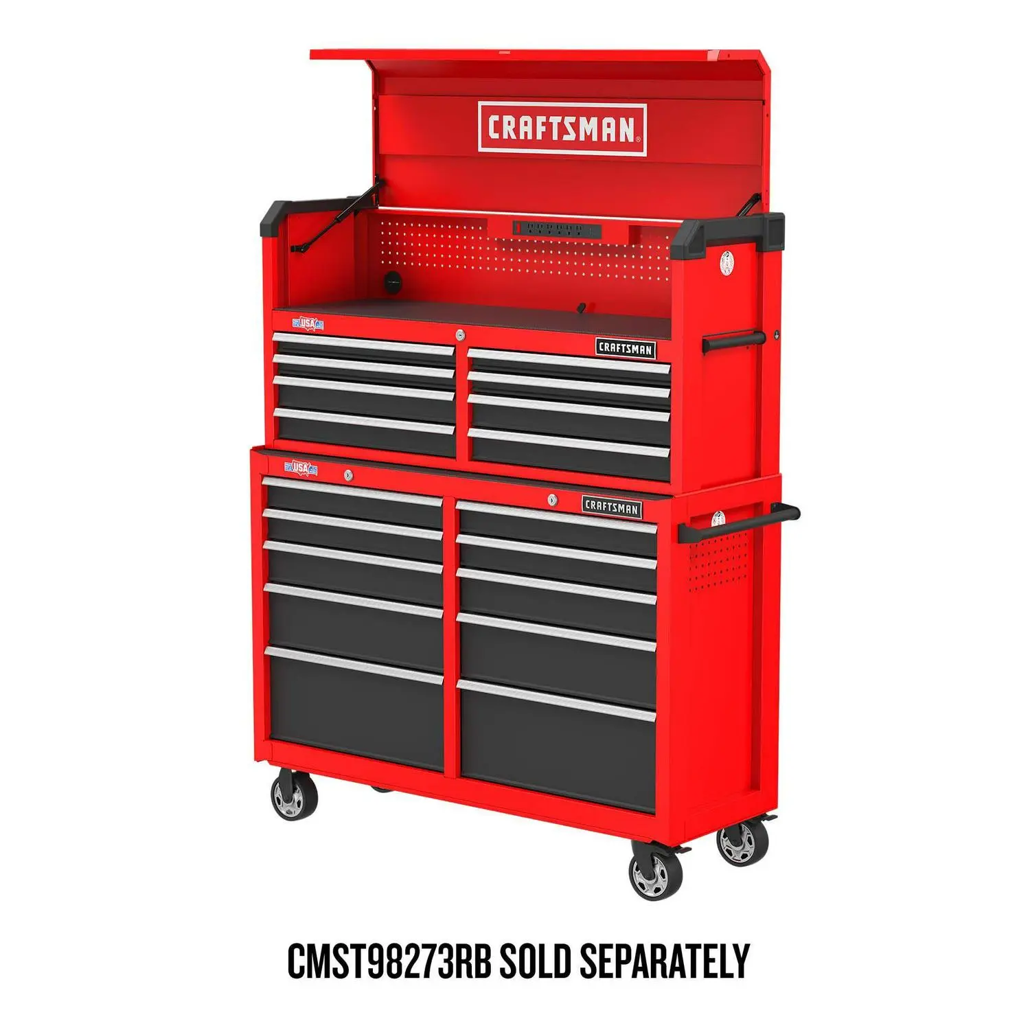 CRAFTSMAN 2000 Series 51.5-in W x 24.7-in H 8-Drawer Steel Tool Chest (Red)