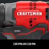 CRAFTSMAN V20 20-volt Max Brushless Cordless Impact Driver (1-Battery Included, Charger Included and Soft Bag included)