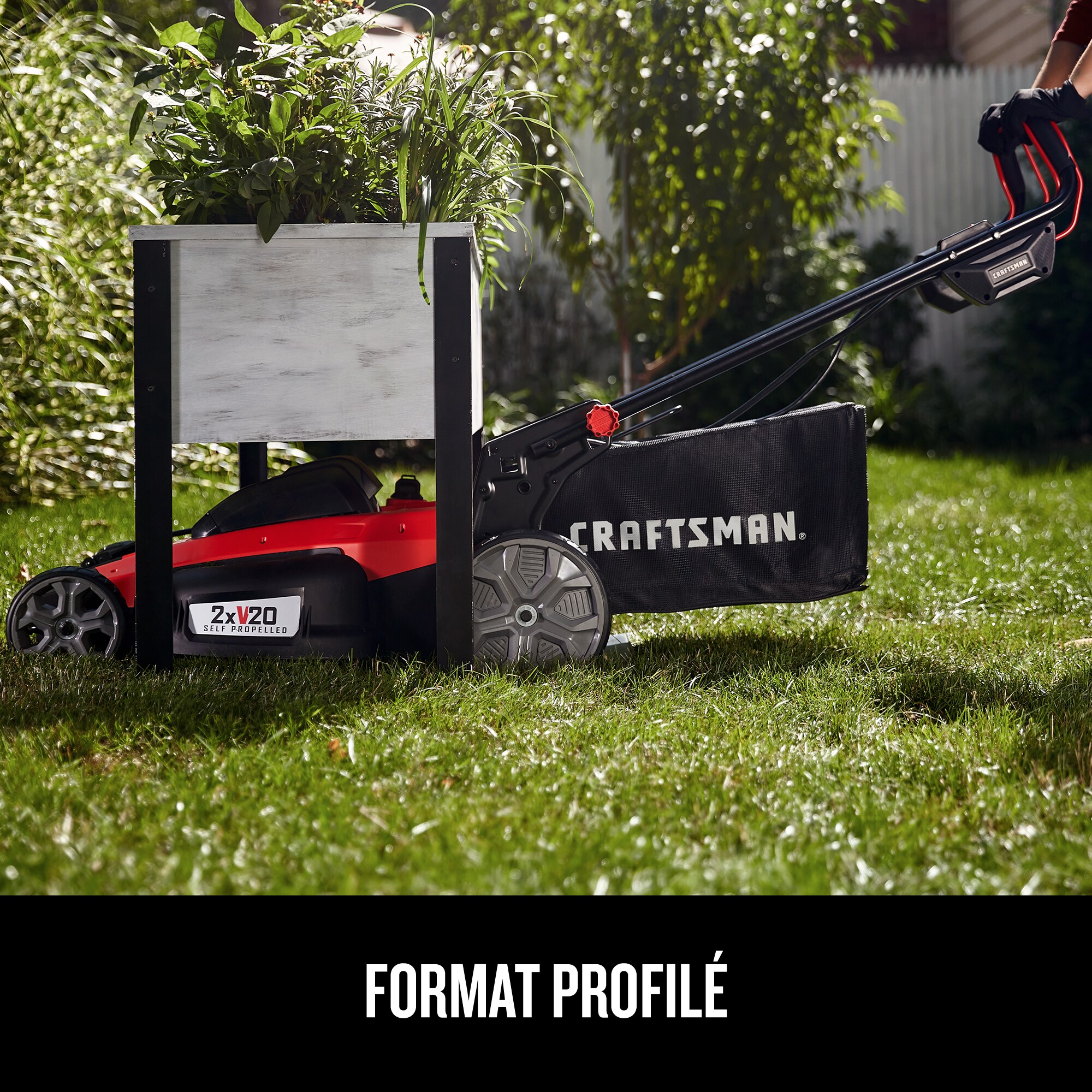 CRAFTSMAN Self-Propelled Cordless Mower 20-volt 20-in Cordless Self-propelled Lawn Mower 5 Ah (Battery and Charger Included)