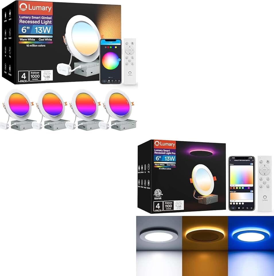 Smart LED Recessed Lighting 6 Inch Pro, Smart Recessed Light Pro 6 Inch ...