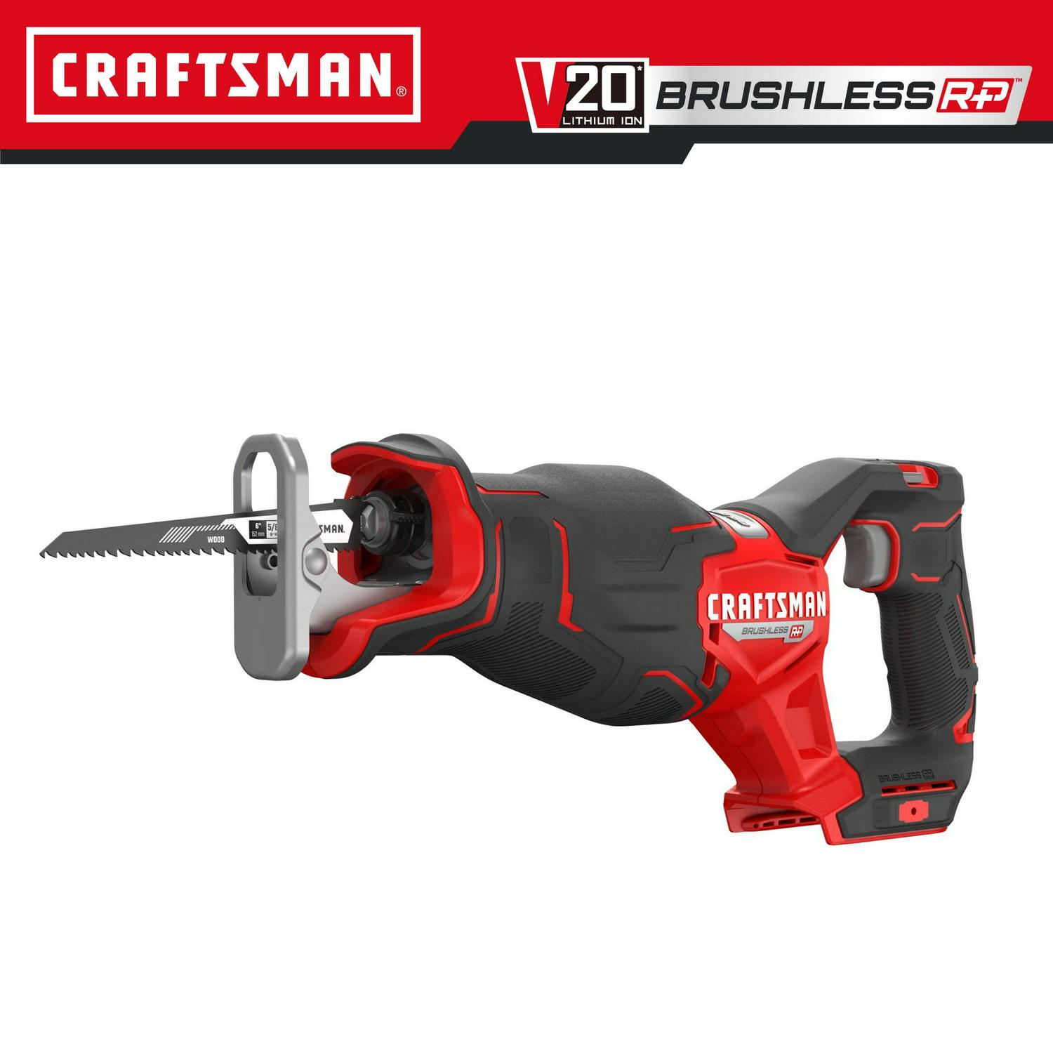 CRAFTSMAN V20 RP 20-volt Max Variable Speed Brushless Cordless Reciprocating Saw (Bare Tool)