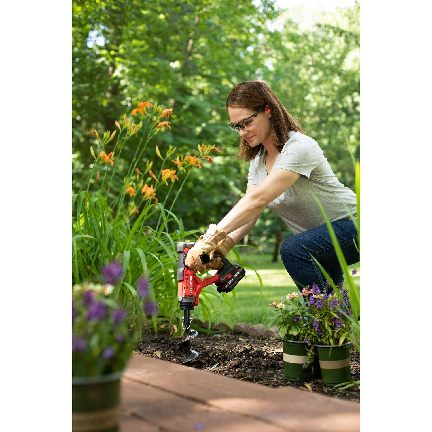 CRAFTSMAN V20 13.976-in Bulb Auger