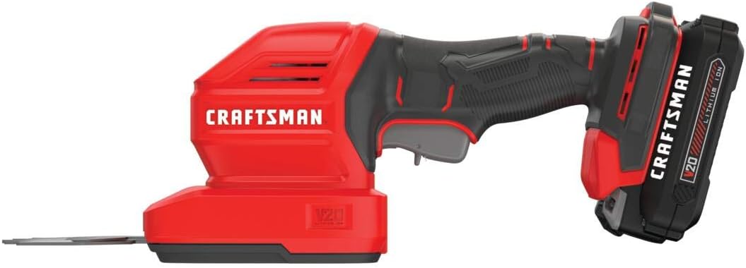 CRAFTSMAN V20 Cordless Handheld Grass Trimmer and Mini Hedge Trimmer Kit (CMCSS800C1),Red