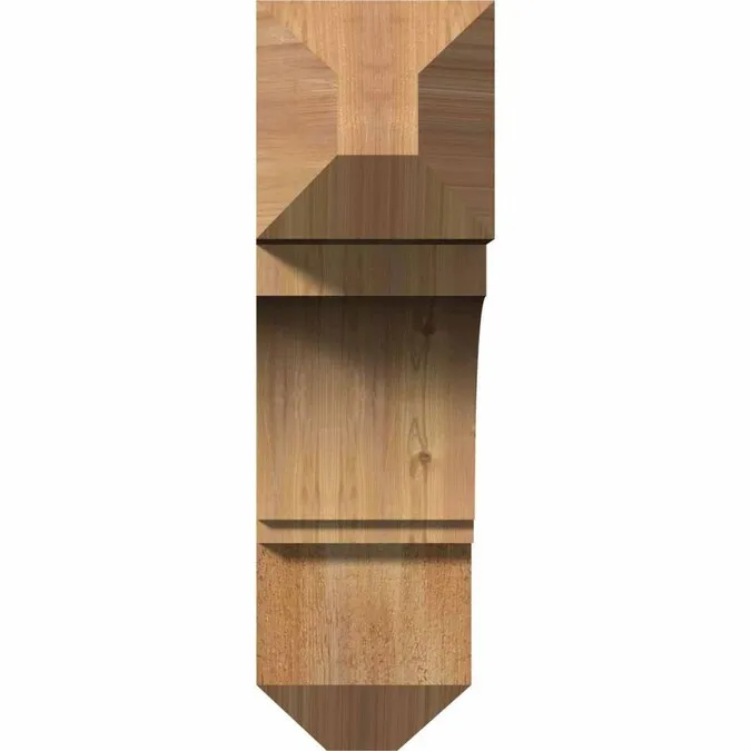 Ekena Millwork Imperial craftsman rough sawn 6-in x 20-in x 20-in Brown Western Red Cedar Standard Bracket