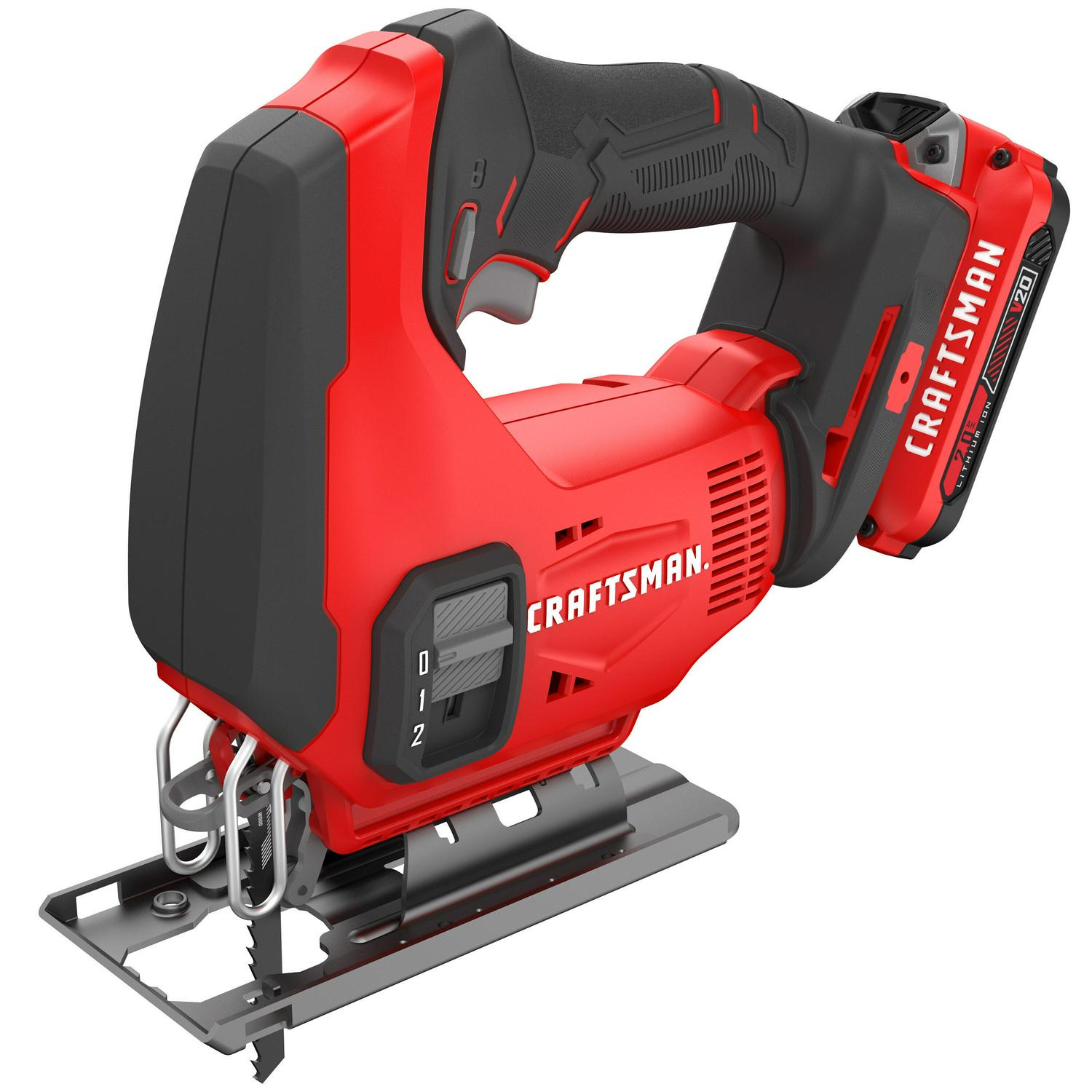 CRAFTSMAN V20 20-volt Max Variable Speed Keyless Cordless Jigsaw (Charger Included and Battery Included)
