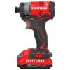 CRAFTSMAN V20 20-volt Max Brushless Cordless Impact Driver (2-Batteries Included, Charger Included and Soft Bag included)