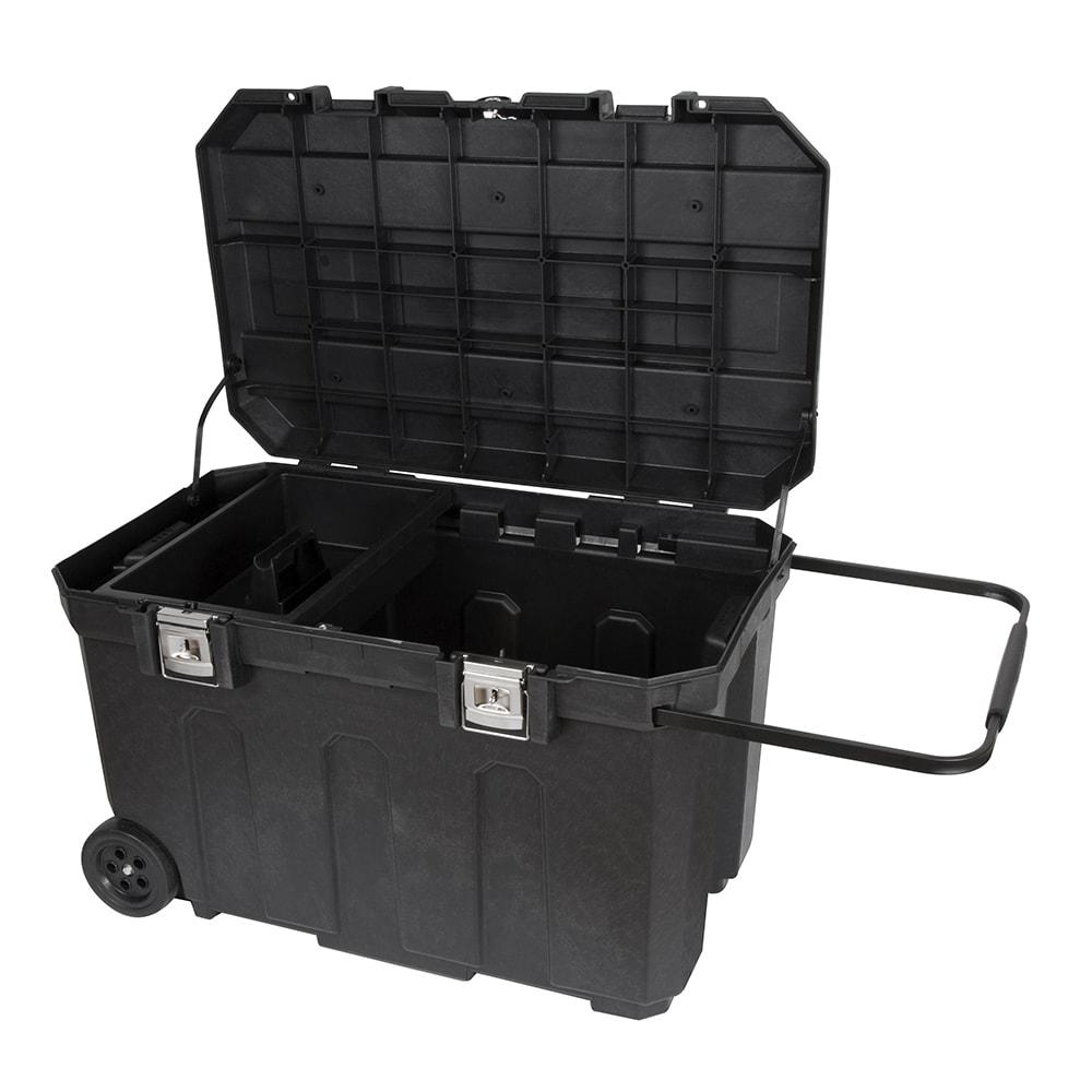 CRAFTSMAN 37-in Black Plastic Wheels Lockable Tool Box