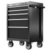CRAFTSMAN 2000 Series 26.5-in W x 37.5-in H 5-Drawer Steel Rolling Tool Cabinet (Black)