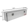 CRAFTSMAN 60-in x 12-in x 16-in Silver Aluminum Top Mount Truck Tool Box