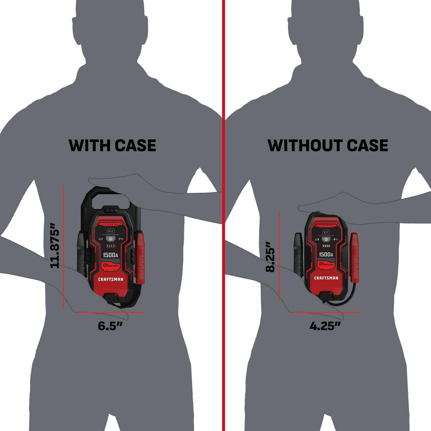 CRAFTSMAN 1500-Amp 12-Volt Portable Car Battery Jump Starter