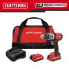 CRAFTSMAN V20 RP 1/2-in 20-volt Max Variable Speed Brushless Hybrid Cordless and Corded Hammer Drill (2-Batteries Included)
