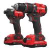 CRAFTSMAN V20 2-Tool Brushless Power Tool Combo Kit with Soft Case (2-Batteries Included and Charger Included)