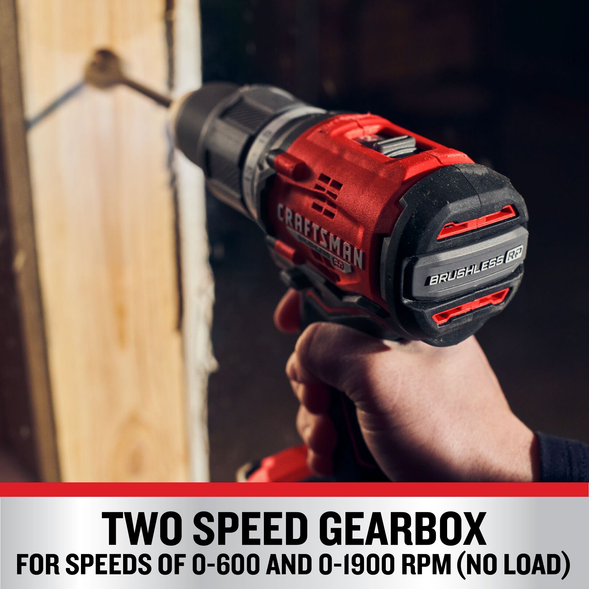 CRAFTSMAN V20 RP 1/2-in 20-volt Max-Amp Variable Speed Brushless Cordless Hammer Drill(Bare Tool)