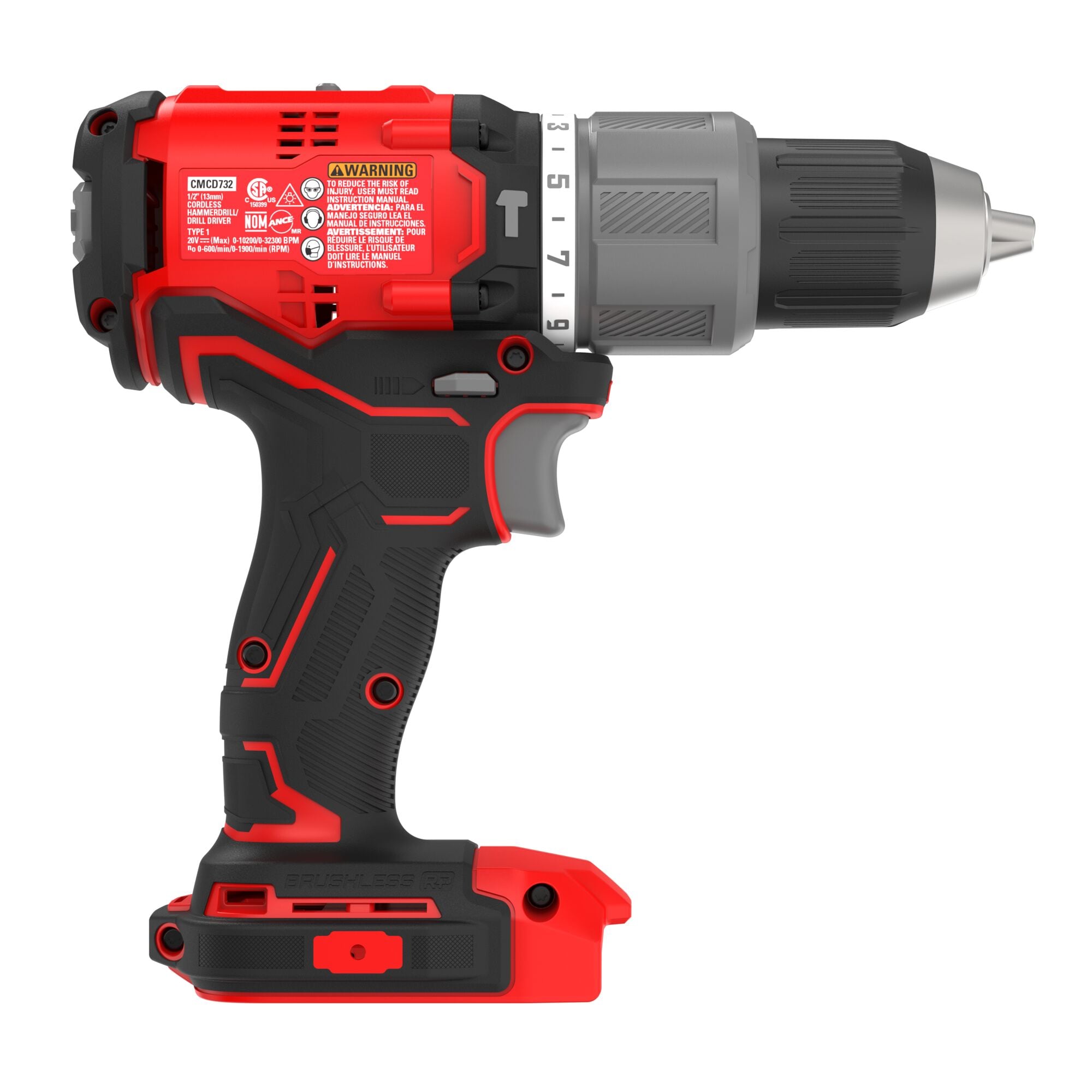 CRAFTSMAN V20 RP 1/2-in 20-volt Max-Amp Variable Speed Brushless Cordless Hammer Drill(Bare Tool)