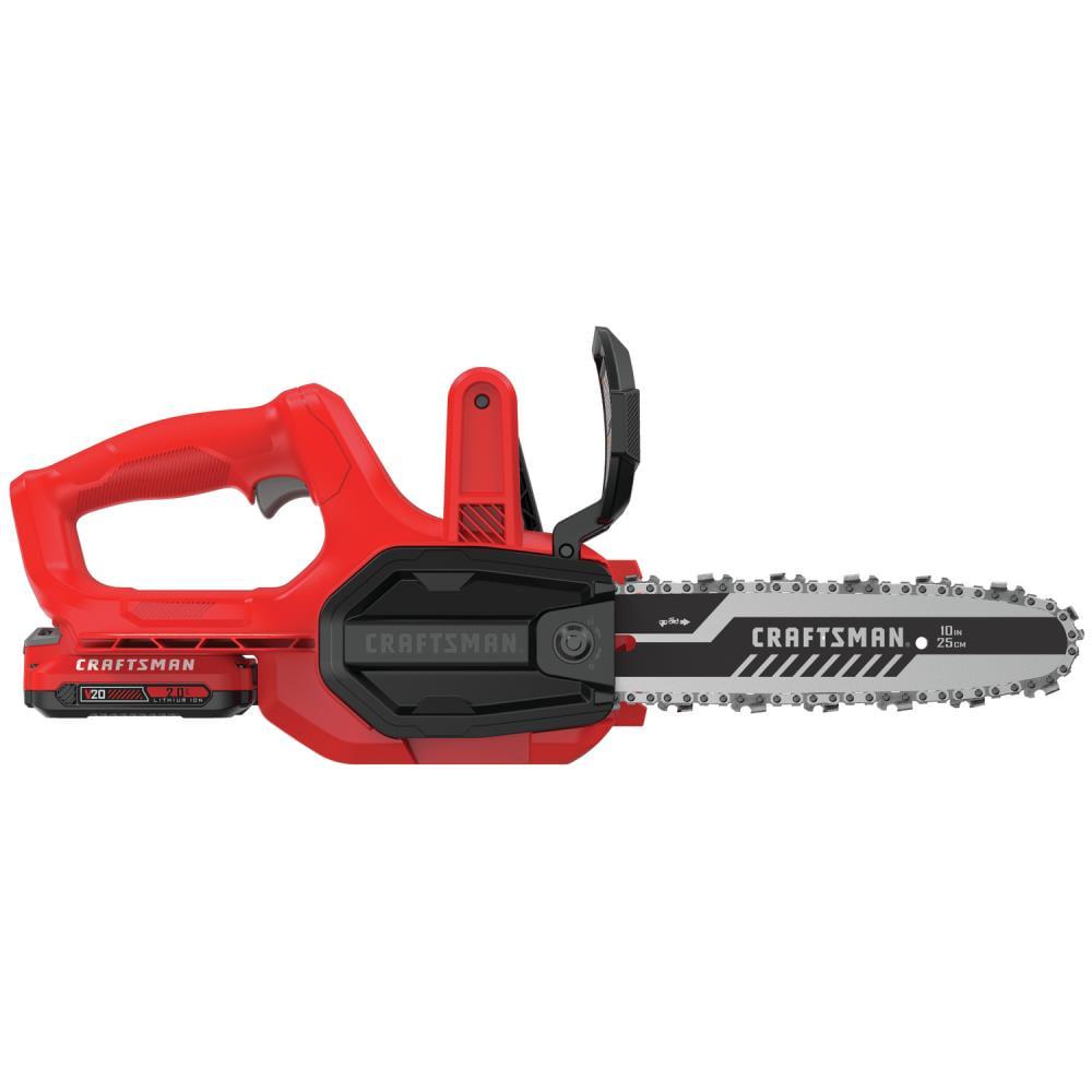 CRAFTSMAN V20 20-volt Max 10-in Battery 2 Ah Chainsaw (Battery and Charger Included)