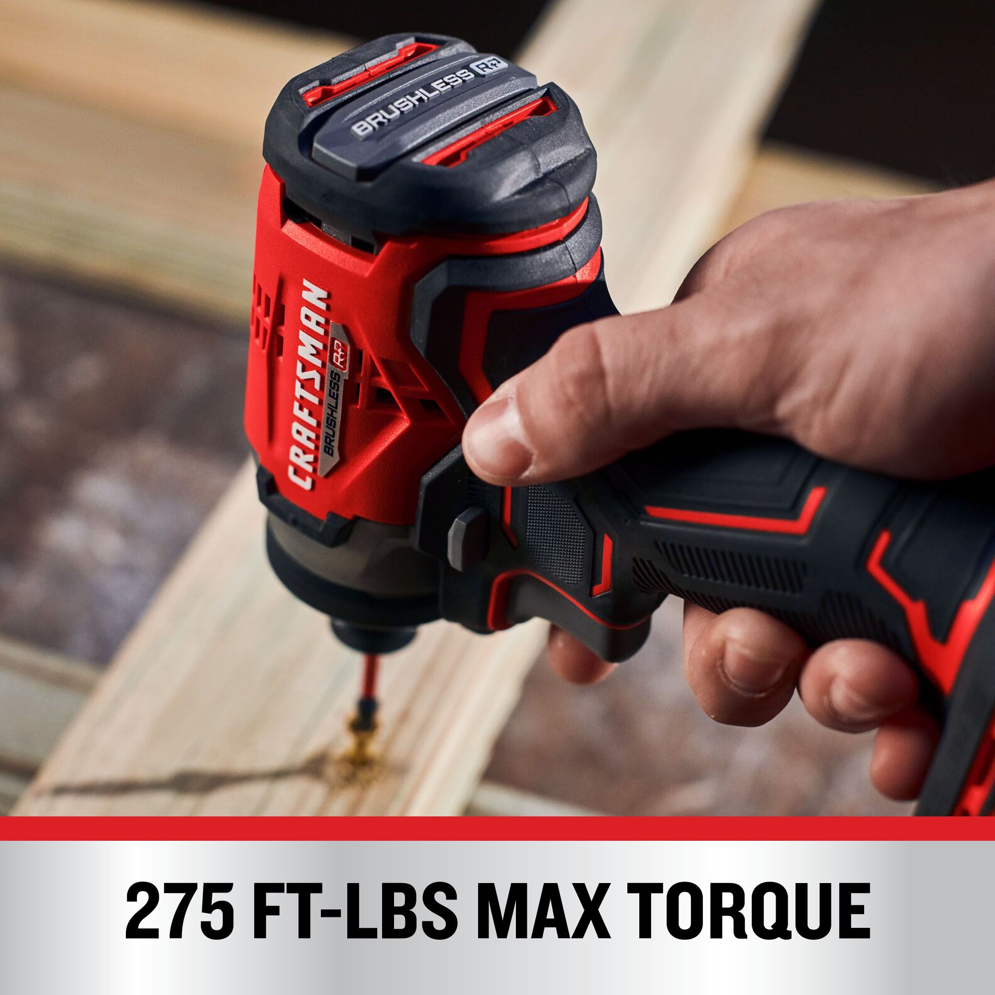 CRAFTSMAN 20-volt Max Variable Speed Brushless 1/2-in Drive Cordless Impact Wrench (Bare Tool)