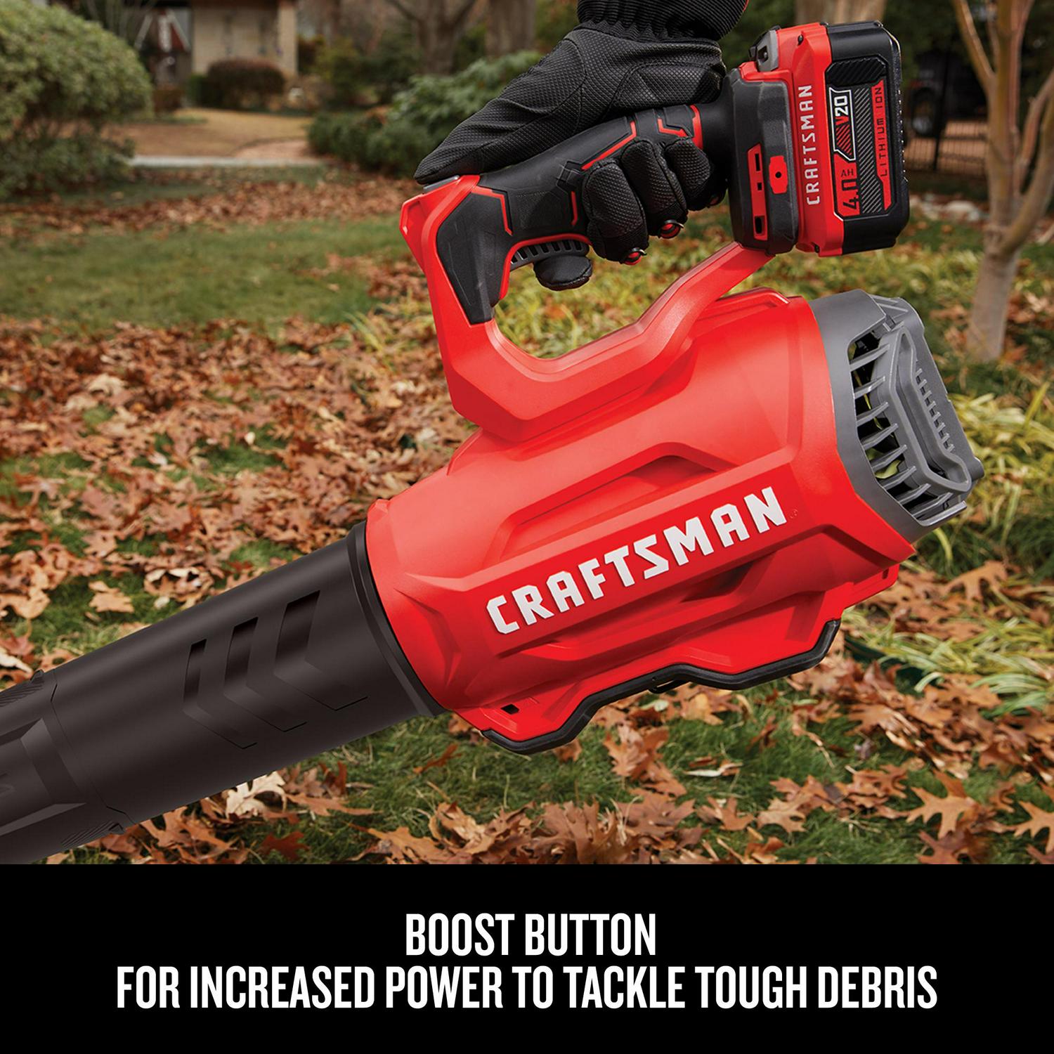 CRAFTSMAN V20 20-volt Max 350-CFM 100-MPH Battery Handheld Leaf Blower (Battery Included and Charger Not Included)