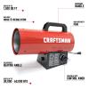 CRAFTSMAN Craftsman Forced Air Propane 60000-BTU Outdoor Portable Forced Air Propane Heater